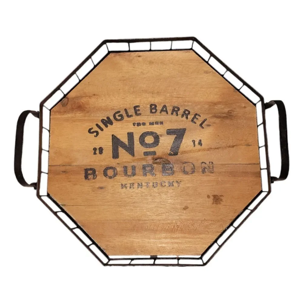 Jack Daniels Bourbon Whiskey No. 7 2014 Kentucky Single Barrel Lid Tray Sign